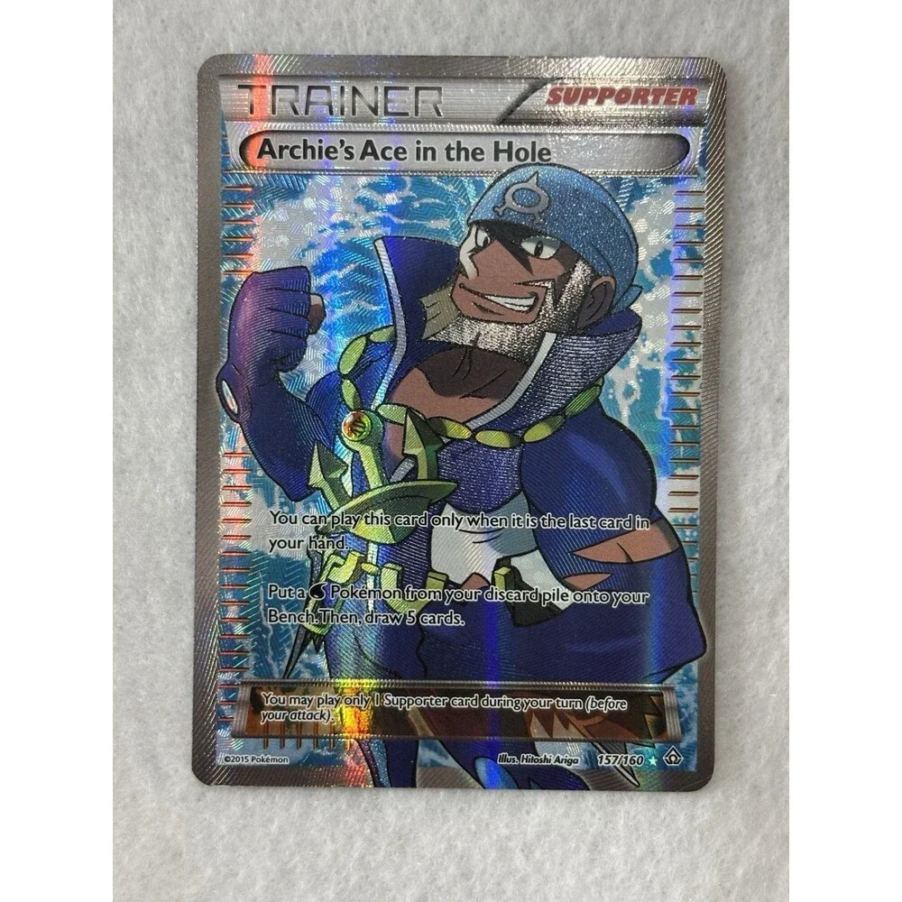 Pokemon Full Art Trainer Lot Teammates 160/160 & Archie’s Ace 157/160 Holo